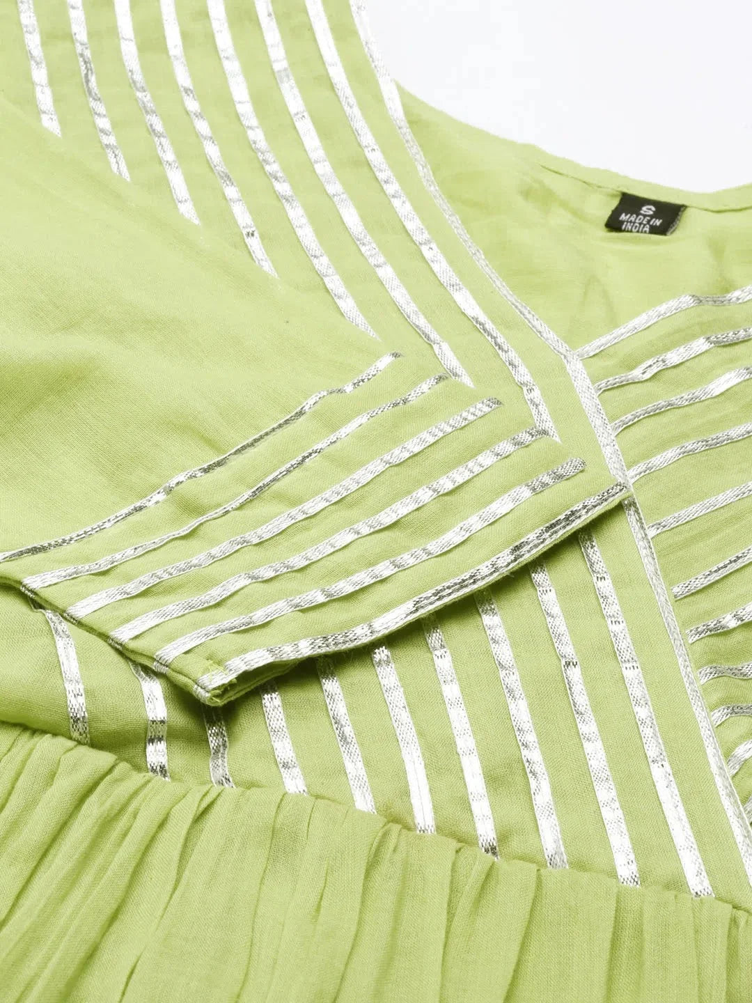 Green Cotton Kurta: Simple and Stylish Indian Kurta Ladies