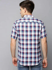 Men White Checked Casual Shirt-ALASKACHECKS-5016-White