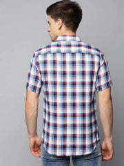 Men White Checked Casual Shirt-ALASKACHECKS-5016-White