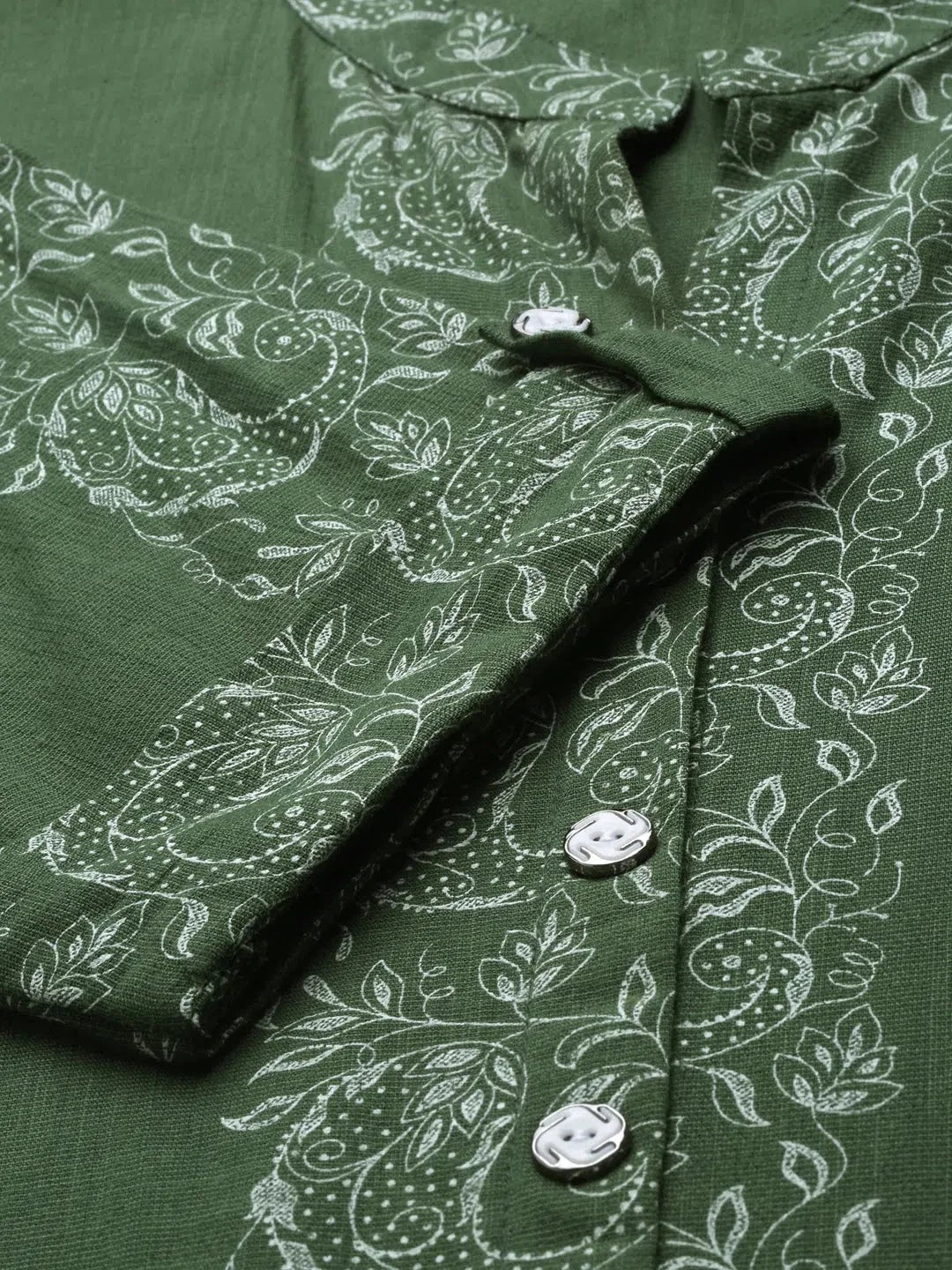 Green Printed Indian Kurtas: Stylish Kurtis for Women Online