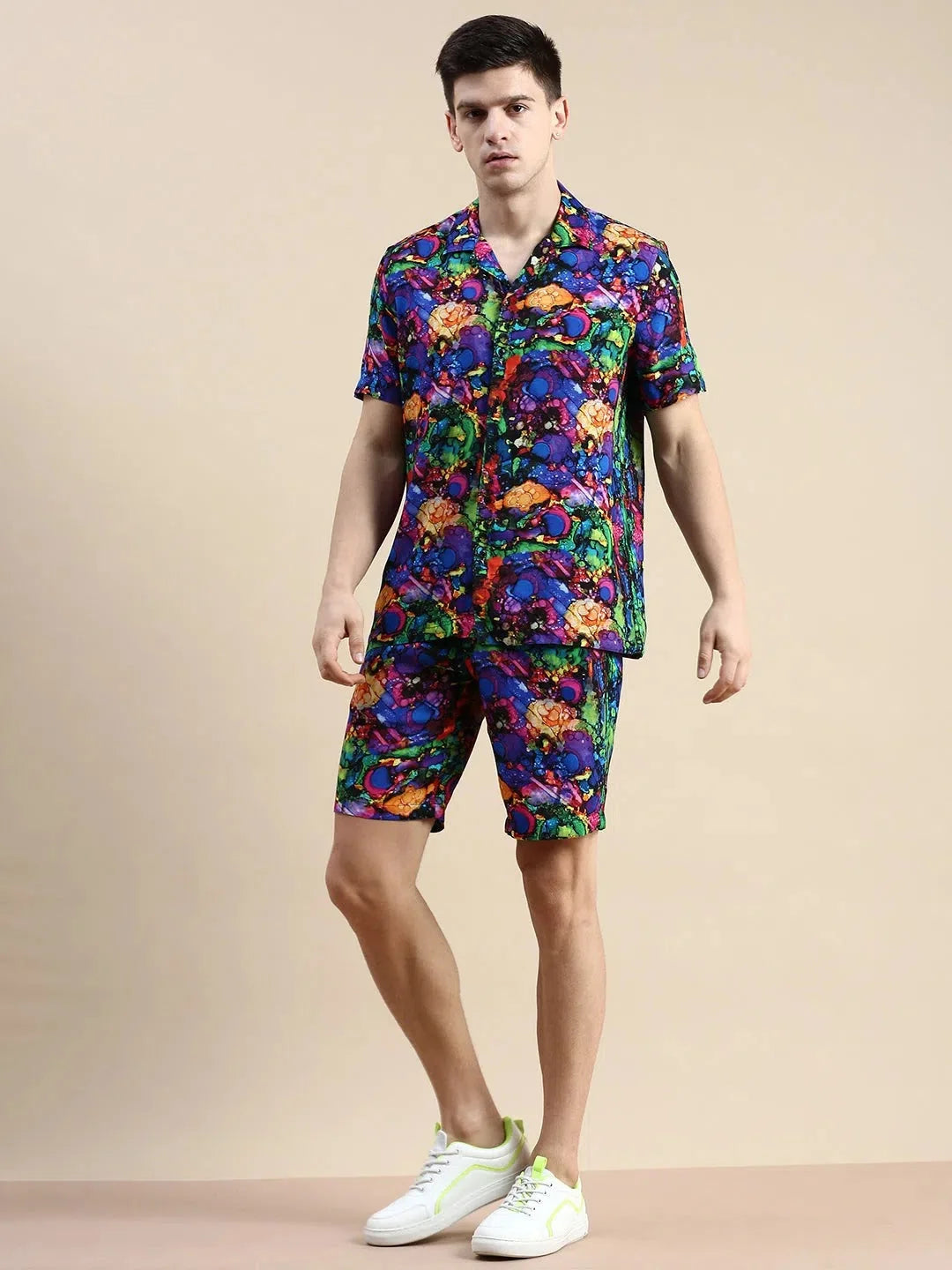 Men's Multi Printed Casual Co ord Set | Stylish Two Piece Sets