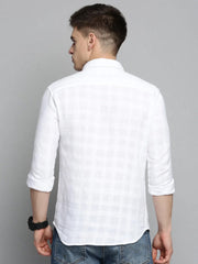 Men White Solid Casual Shirt-KNOXPLAIN-4500-White