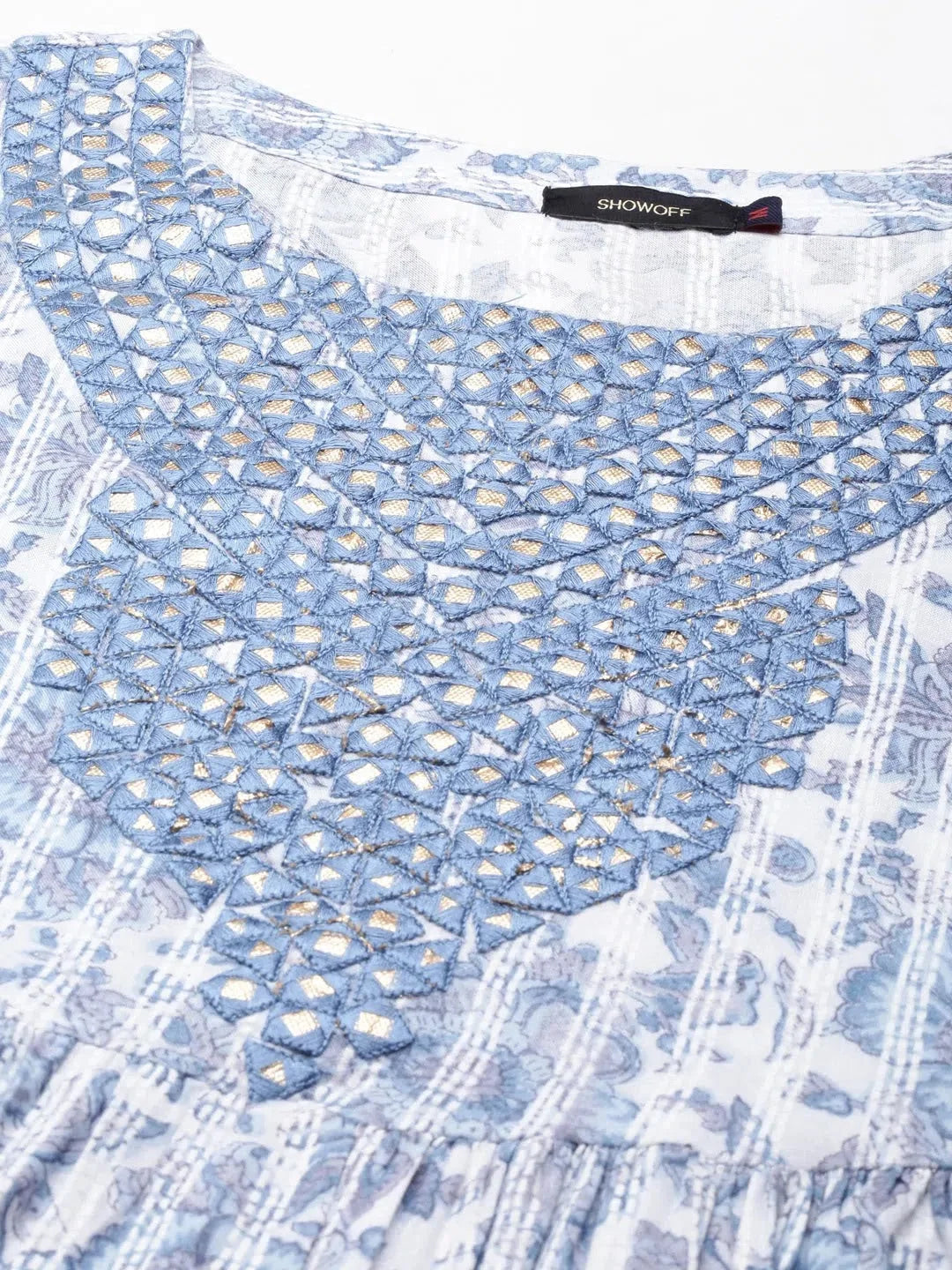 White Floral Kurta Set for Women - Stylish Indian Kurta Sets