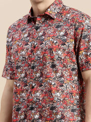 Men Multi Graphics Casual Shirt-GALLERLA-1744-Multi