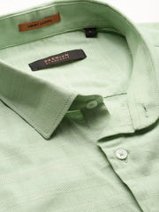 Men Green Striped Casual Casual Shirts-TAROSTRIPE-601-Green