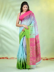 White Bengali Style Mulmul Cotton Soft Saree-MA62MCT33750037