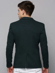 Men Green Solid Blazer-AR-020-Green
