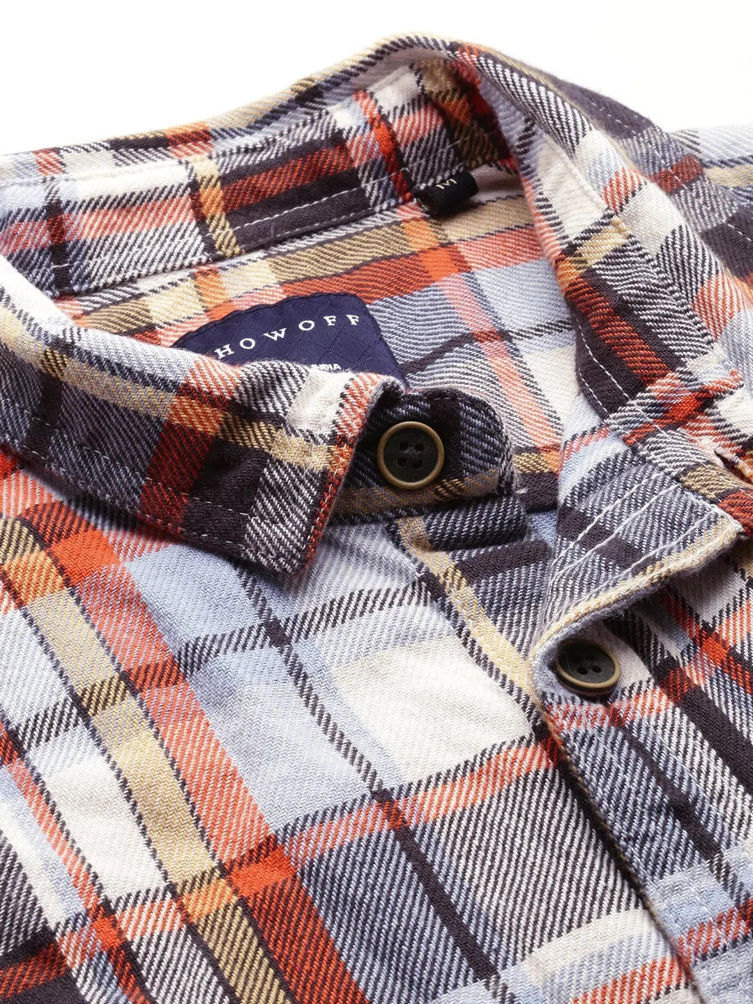 Mens Multi Checked Cotton Shirt - Casual Printed Shirt