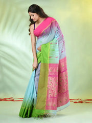White Bengali Style Mulmul Cotton Soft Saree-MA62MCT33750037
