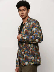 Men Multi Printed Casual Blazers-SOBLZ-082-12-Multi