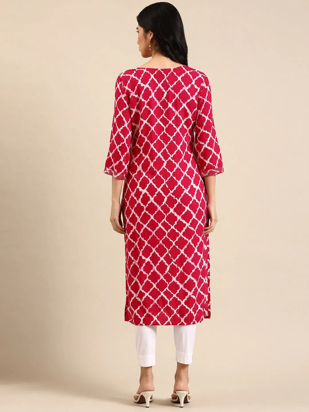 Tie Dye Cotton Kurta - Trendy Indian Kurtis for Women