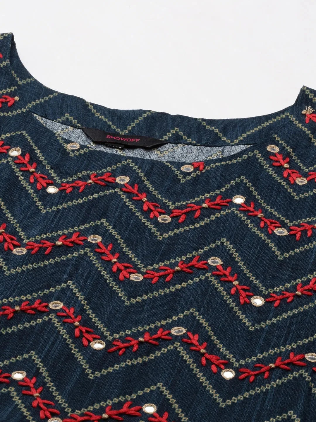 Blue Printed Anarkali Kurta for Women | DesiQlo