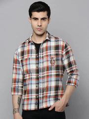 Men Multi Checked Casual Shirt-RUGGEDCHECKS-4186-Multi