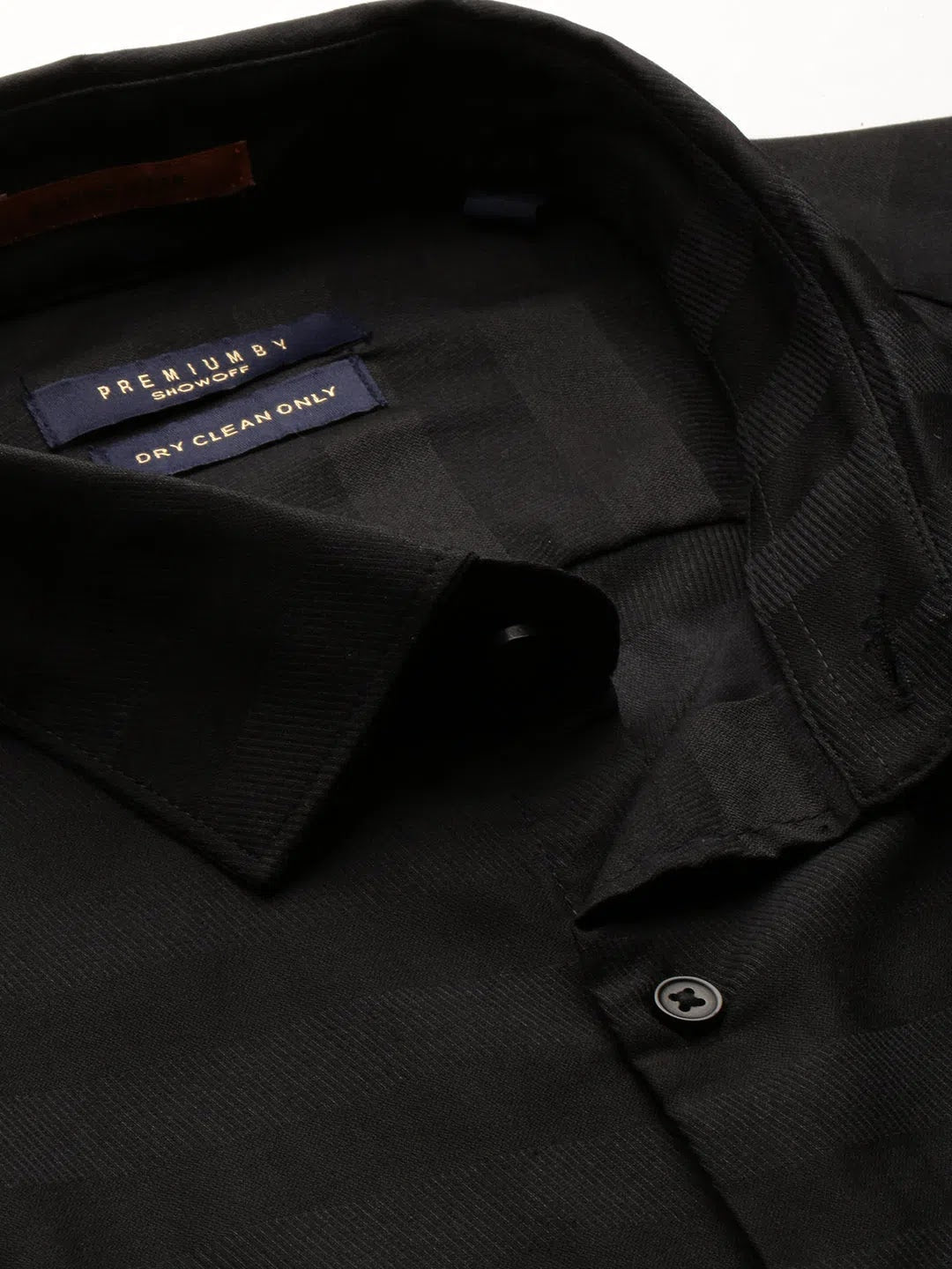 Wholesale Men Black Striped Casual Casual Shirts