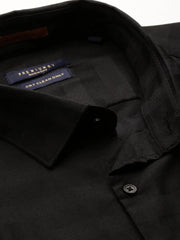 Men Black Striped Casual Casual Shirts-GLANZAPLAIN-5328-Black