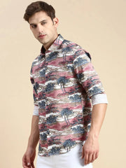 Men Multi Printed Casual Shirt-IKIGAIPRINTS-8803-Multi