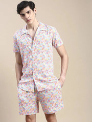 Men Multi Printed Casual Co ord Set-AM-92-1-Multi
