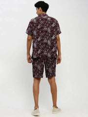 Men Magenta Printed Co ordSet-HIPHOP-M182P-1629-Magenta