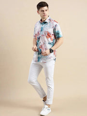 Men Multi Floral Casual Shirt-GALLERLA-1763-Multi