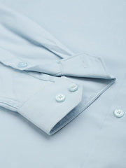 Men Blue Solid Casual Shirt-SHOPPEIMPORT-5222-Blue