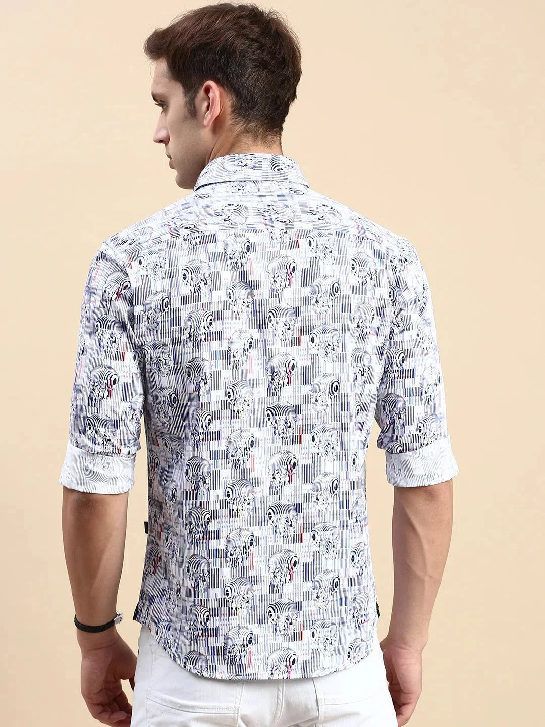 Men's Multi Printed Shirt - Cotton Casual Shirt | DesiQlo