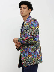 Men Multi Printed Blazer-SOBLZ-85-02-Multi
