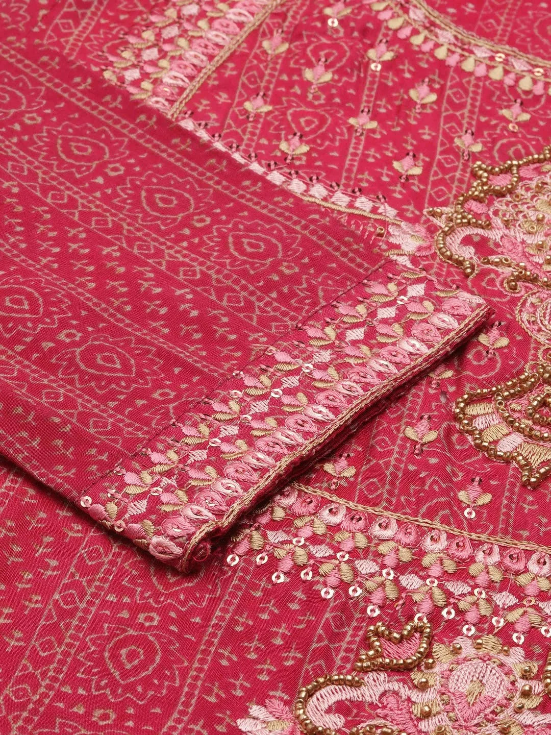 Pink Printed Kurta Set | Women's Indian Kurta Sets with Dupatta