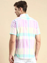 Men Multi Checked Casual Shirt-PICASSOCHECKS-5343-Multi