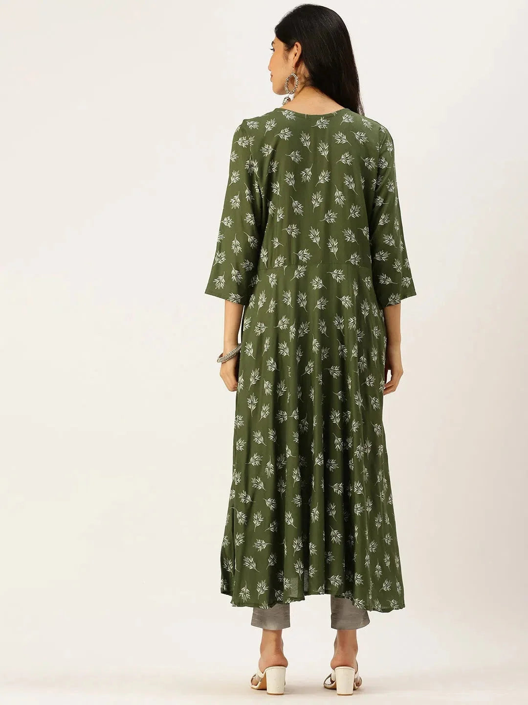 Women's Printed A-Line Indian Kurta | DesiQlo Fashion