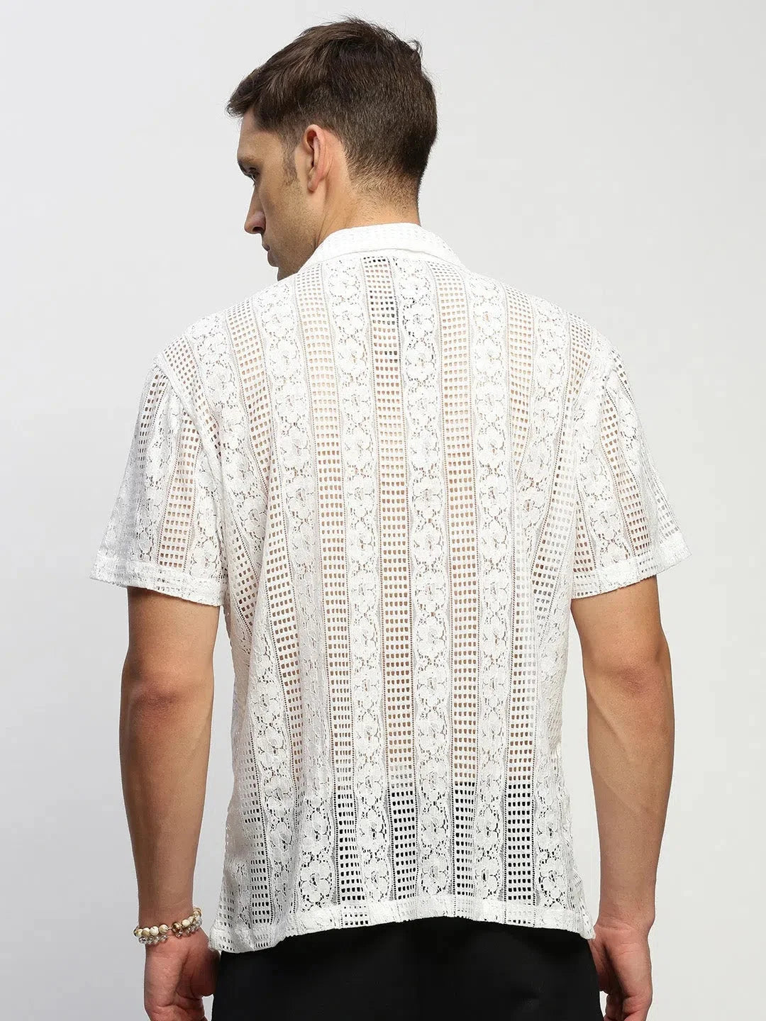 White Solid Cotton Mens Shirt | DesiQlo Formal Shirts Online
