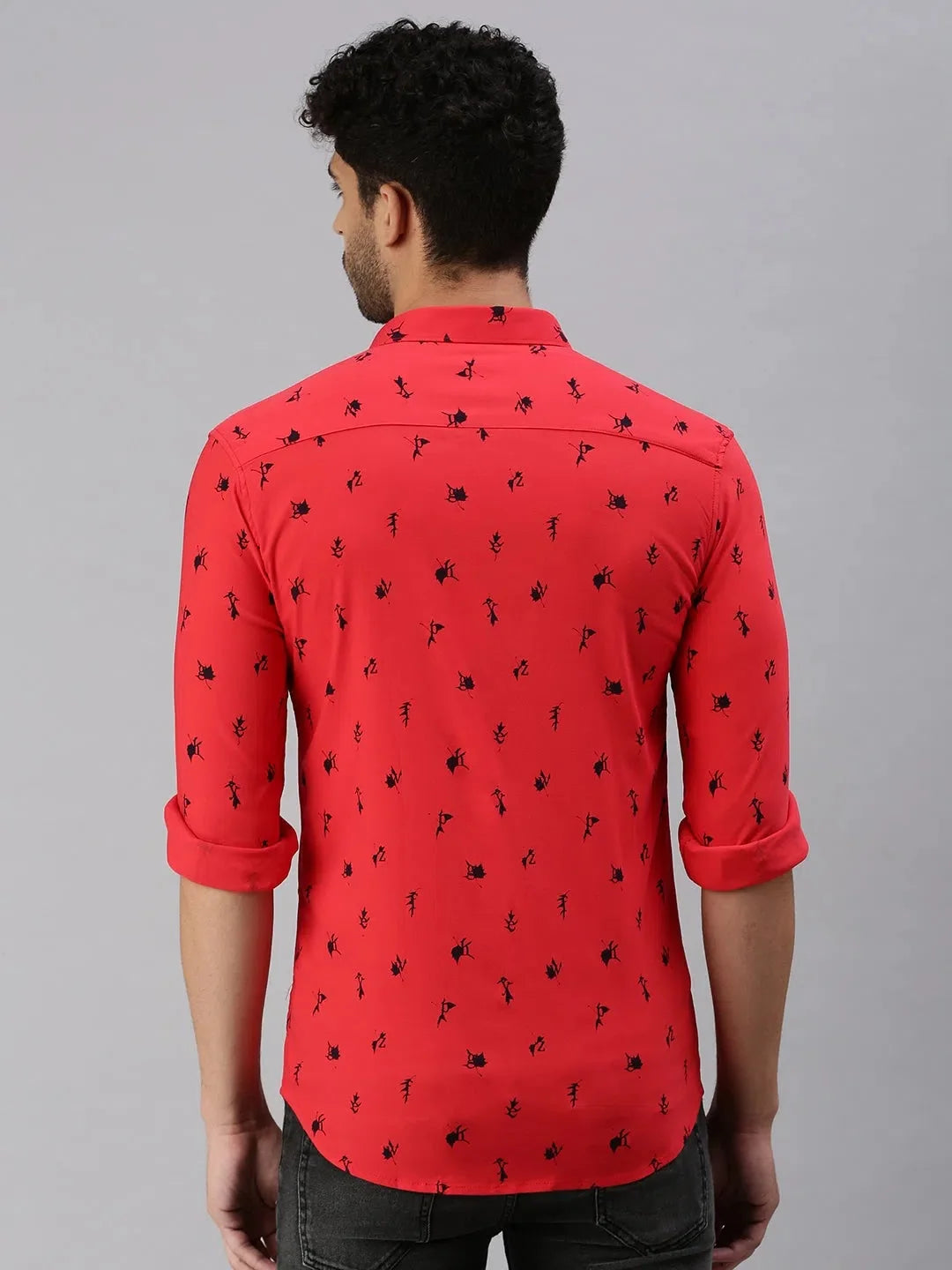 Stylish Red Printed Mens Shirt - Stylish Cotton Casual Shirts