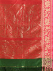 Maroon Cotton Saree With Geomatric Patterns-MA66BCT43830036