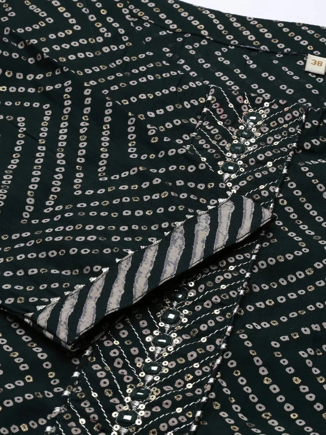 Green Printed Kurta Set for Women | Designer Indian Kurta Sets