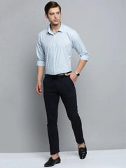 Men Blue Solid Formal Shirt-PHILOCALISTSOLID-2113-Blue