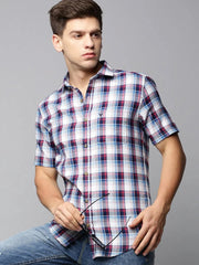 Men White Checked Casual Shirt-ALASKACHECKS-5016-White