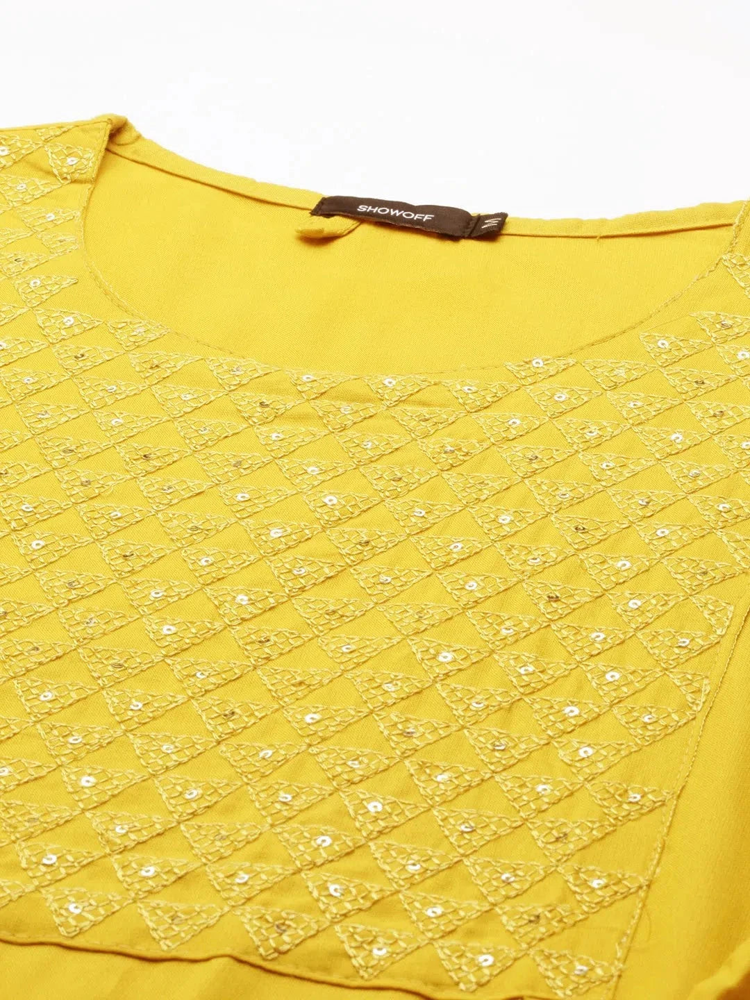 Yellow Printed Kurtas for Women | Stylish Short Kurti - DesiQlo