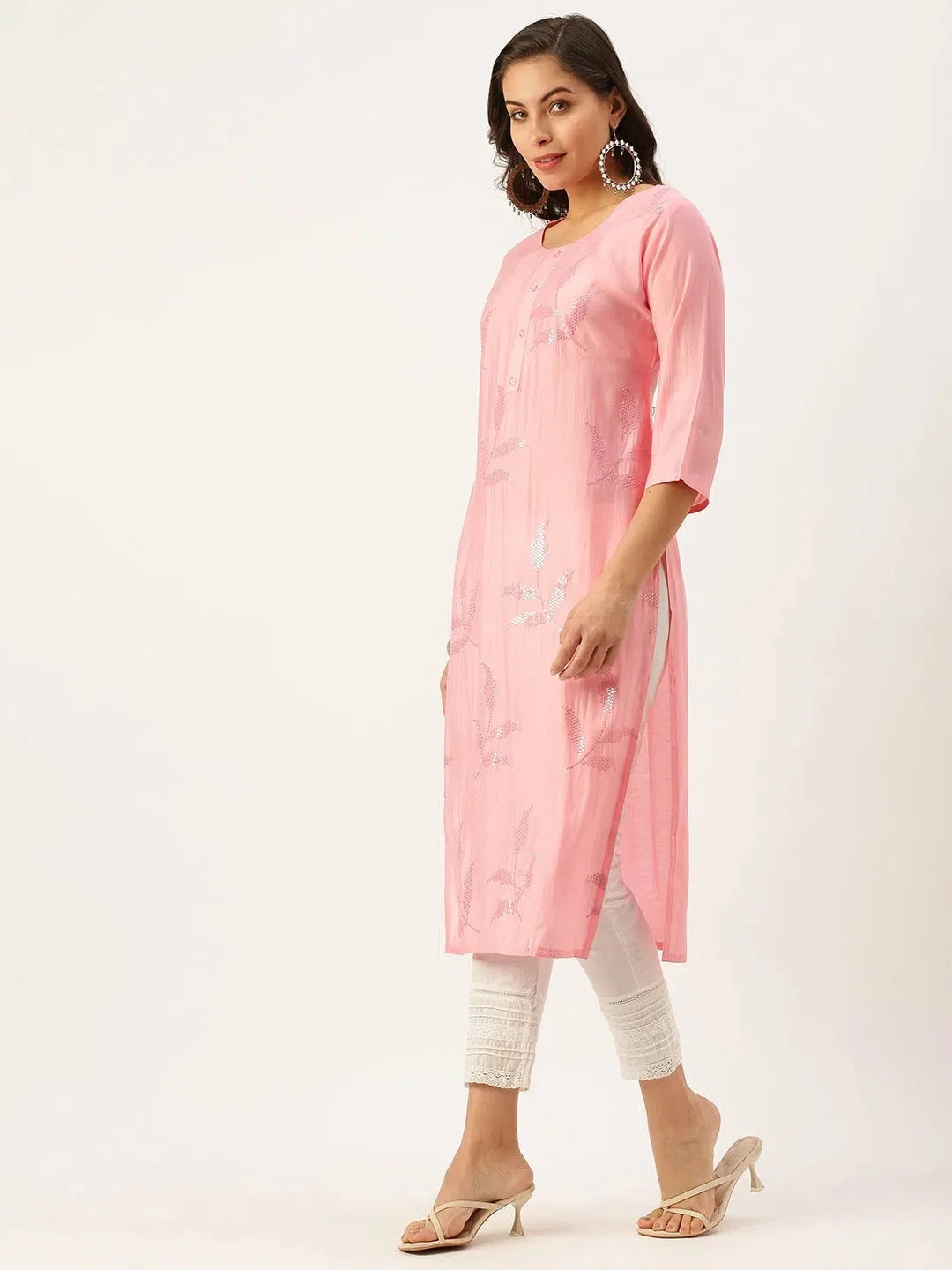 Mustard Cotton Indian Kurtas for Women - Printed Kurta Design