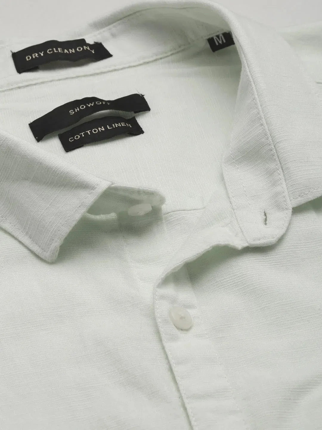 Green Cotton Shirt for Men - Solid Casual Fit | DesiQlo