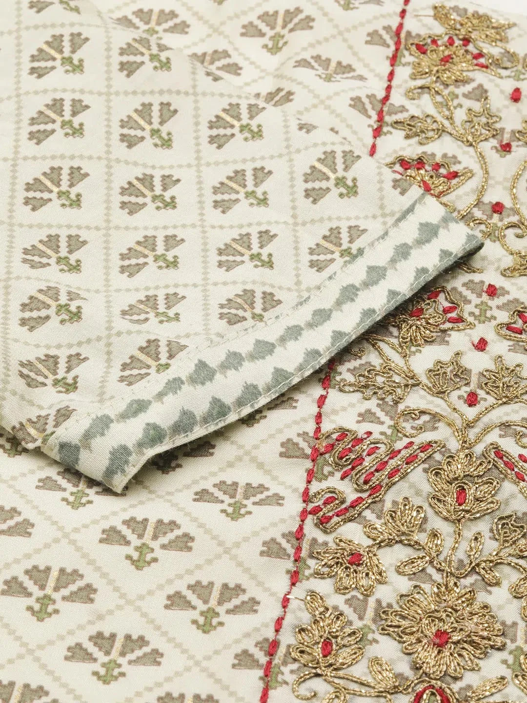 Green Printed Kurta Set | Women's Indian Kurta Sets