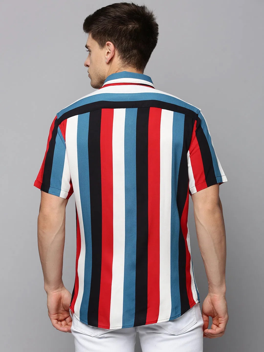 Multi Color Block Mens Shirt | Cotton Casual Shirt DesiQlo
