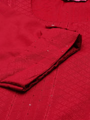 Women's Purple Printed Kurta SetKC-795-Magenta