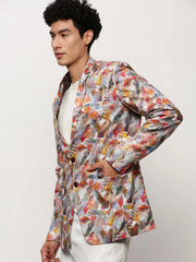 Men Multi Printed Casual Blazers-SOBLZ-082-10-Multi
