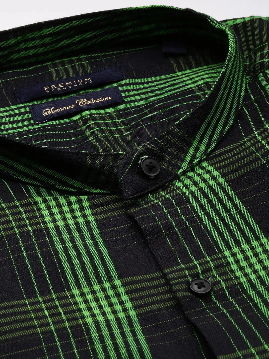 Trendy Black Checked Mens Shirt - Casual Cotton Shirt | DesiQlo