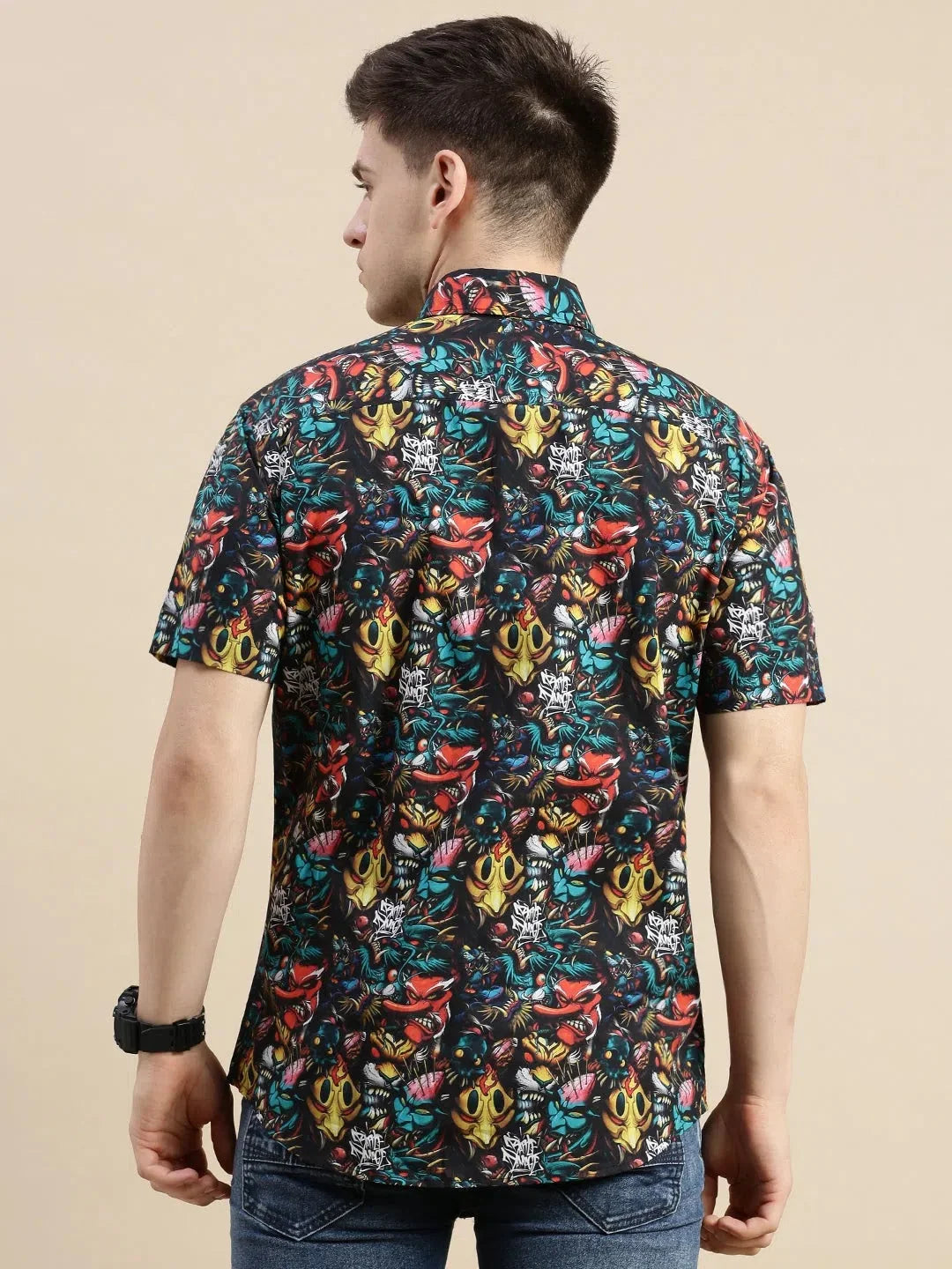 Multi Graphics Mens Shirt | Printed Shirt by DesiQlo