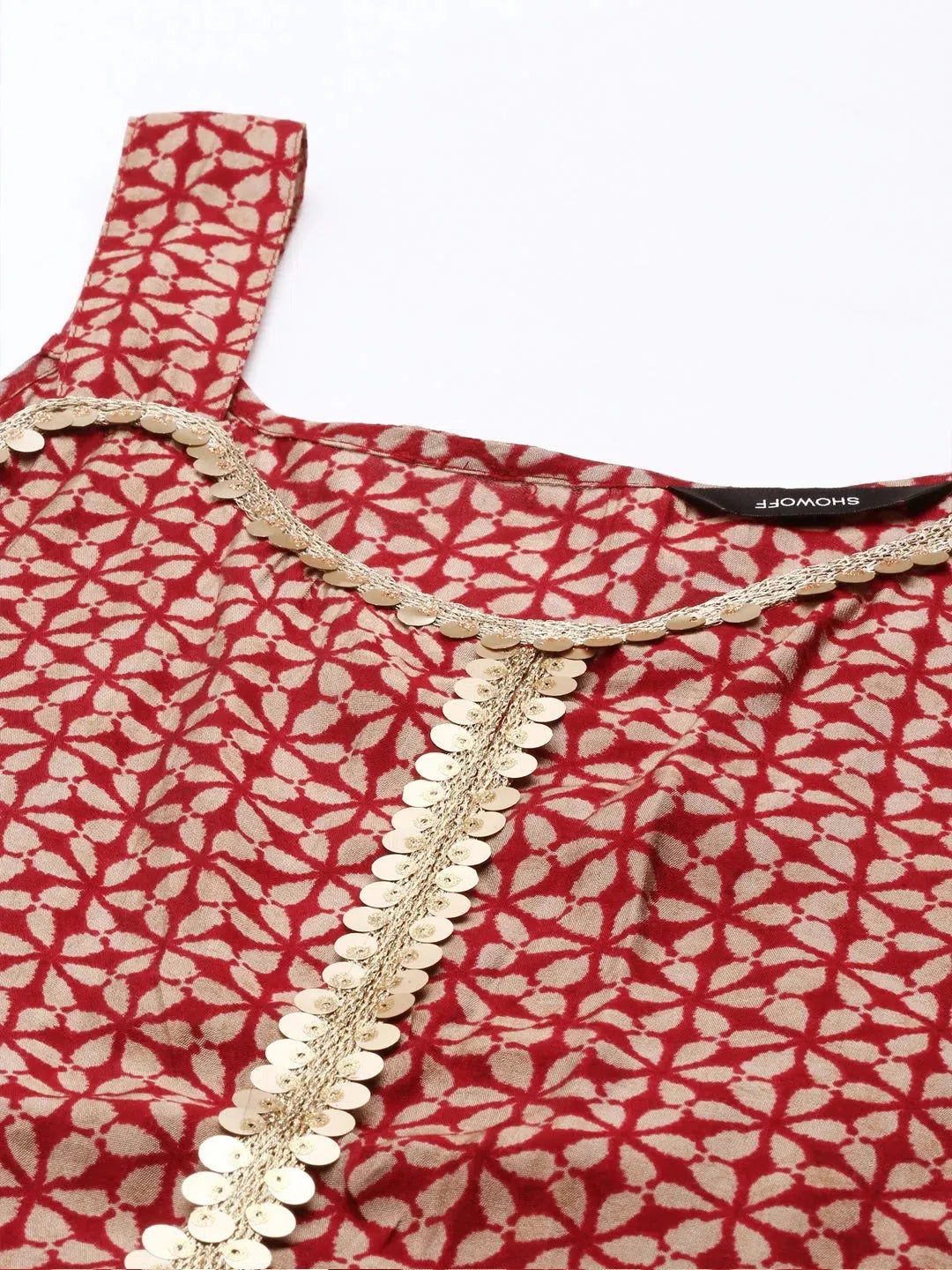 Maroon Printed Kurta Sets for Women | Designer Kurta Sets