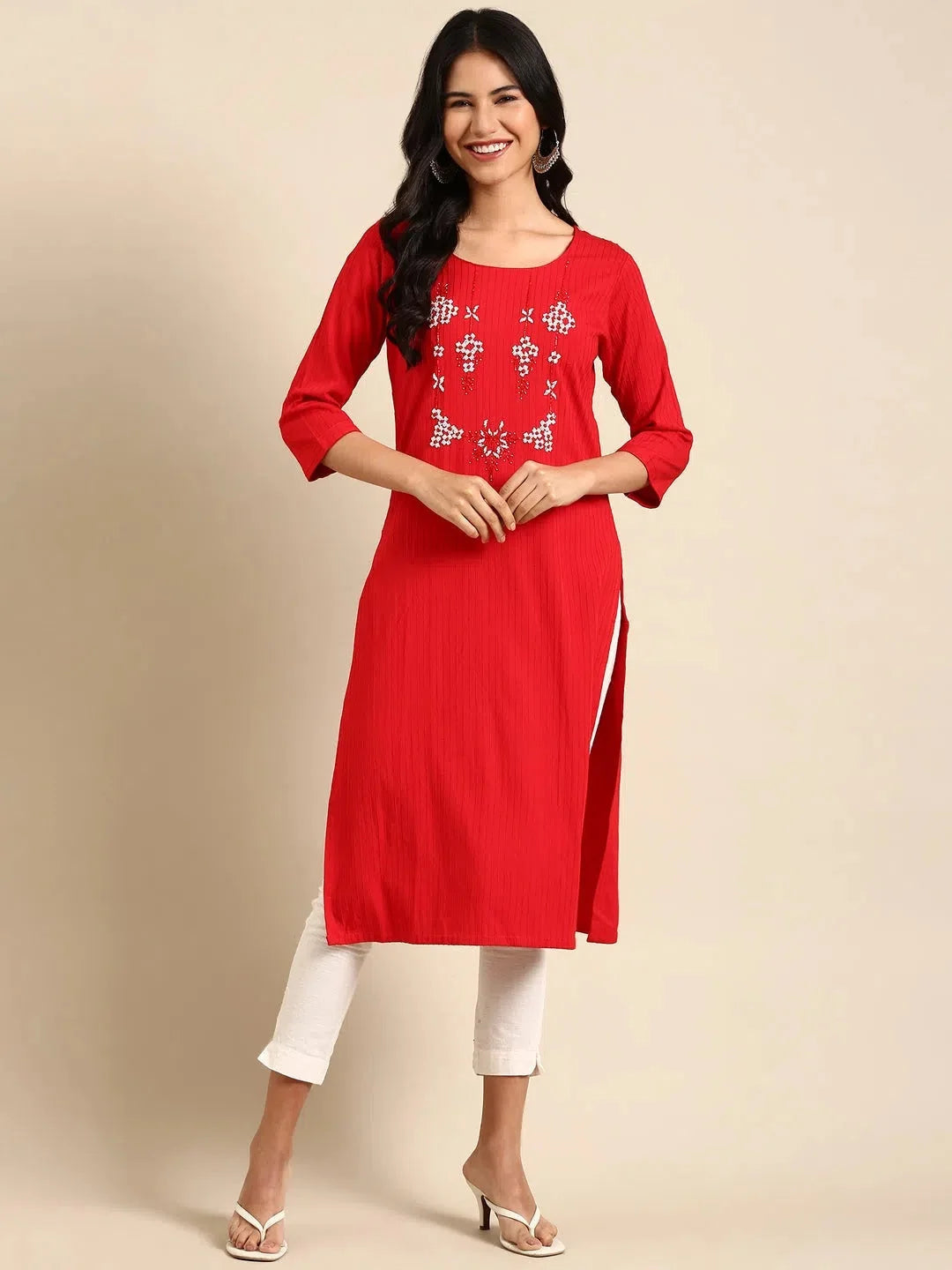 Red Cotton Kurta: Classic Indian Kurtas for Everyday Wear