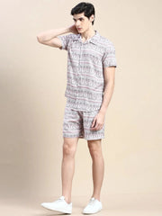 Men Multi Printed Casual Co ord Set-AM-91-4-Multi