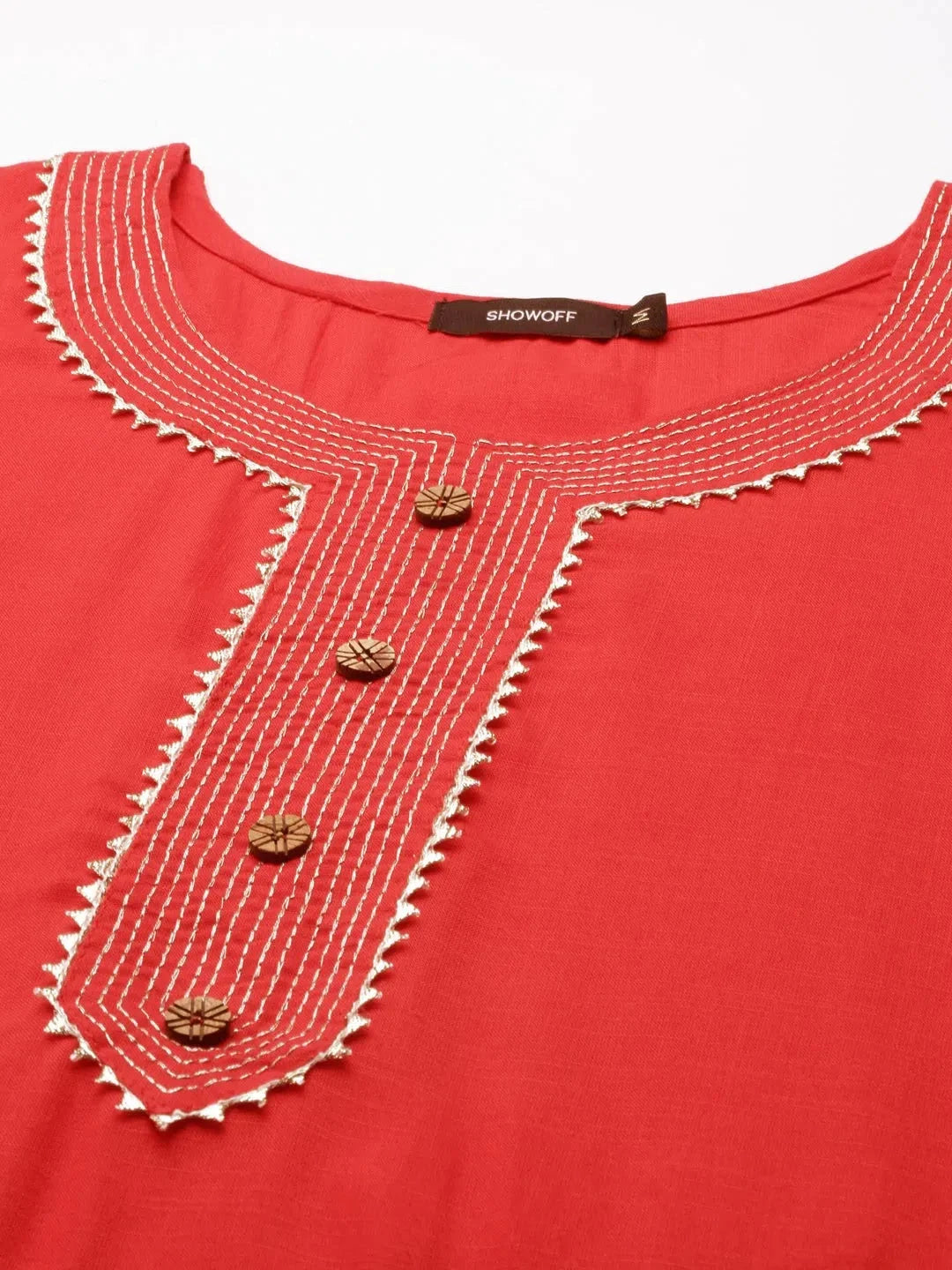 Red Solid Kurta: Stylish Indian Kurta for Women | DesiQlo