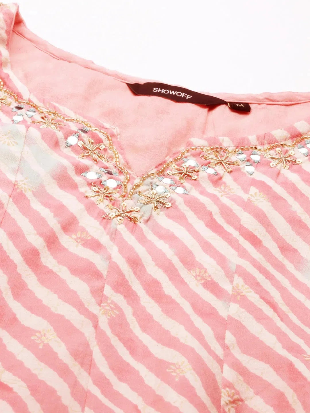 Pink Printed Kurta Set | Women's Indian Kurta Sets - Style 1