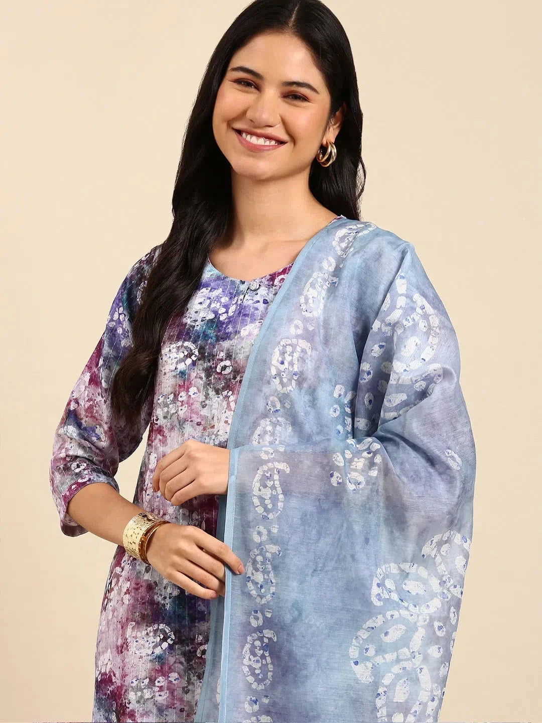 Tie Dye Kurta Set | Women's Cotton Indian Kurta Sets